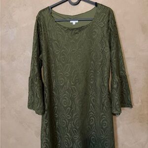 Olivia Matthews Forest Green Lace Dress